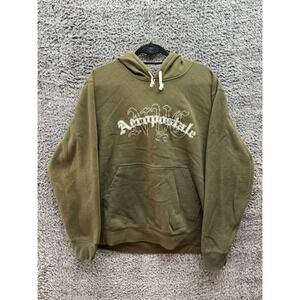 Aeropostale NYC Drawstring Pullover Hoodie Jacket Brown Mens Size‎ XL